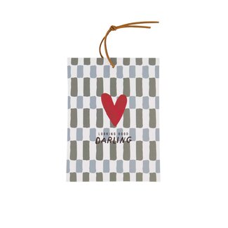 Zusss Geurzakje hartje darling grijs/groen