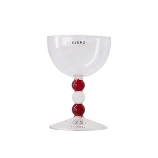 Zusss Wijnglas lieverd transparant