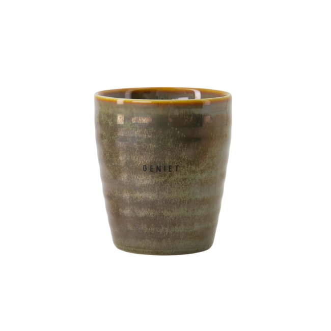 Zusss Koffiemok geniet donkergroen