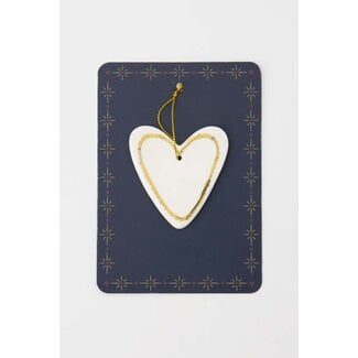 Zusss Kersthanger keramiek hartje wit