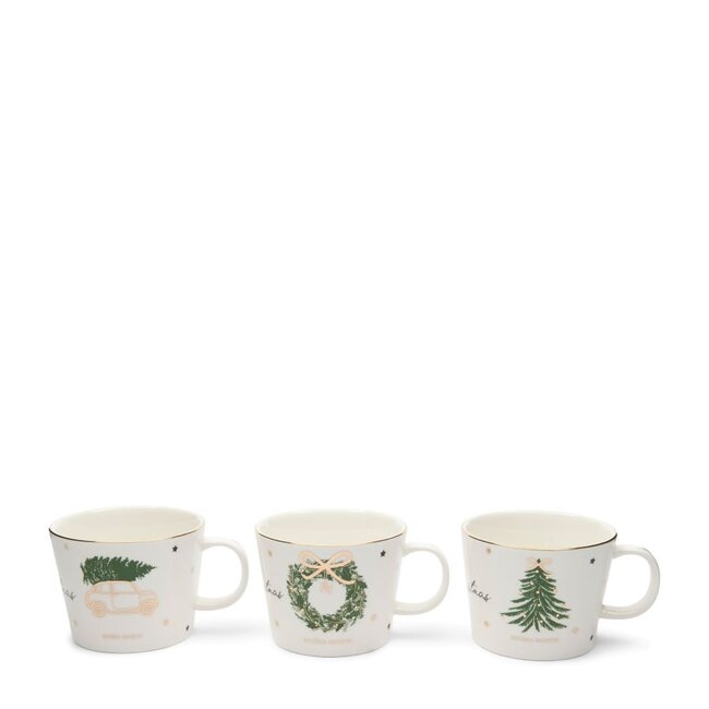 Riviera Maison Joyful Christmas Mug Set of 3