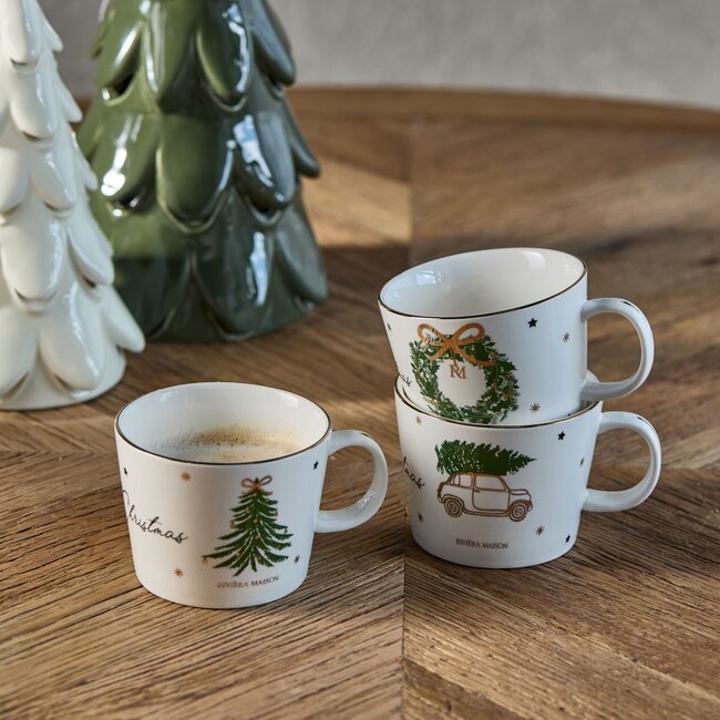 Riviera Maison Joyful Christmas Mug Set of 3