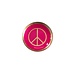 Love Plate S, Peace round Neon Pink