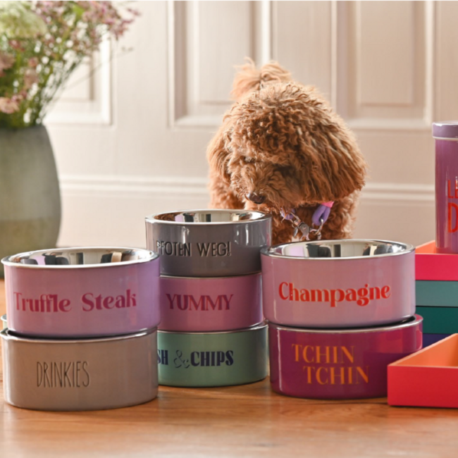 Love Pets, bowl, S, motive: Yummy, pink lavender