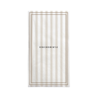 Zusss Servetten rechthoek streep genietmomentje Zusss Servetten rechthoek streep genietmomentje