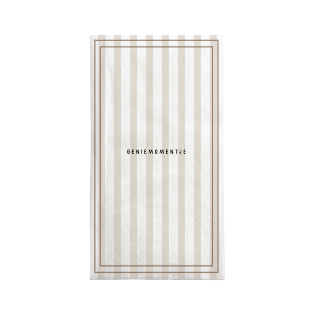 Zusss Servetten rechthoek streep genietmomentje