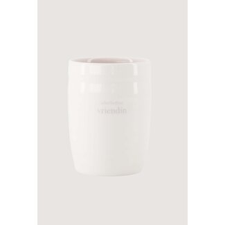 Zusss Koffiemok allerliefste vriendin wit / lila Zusss Koffiemok allerliefste vriendin wit / lila
