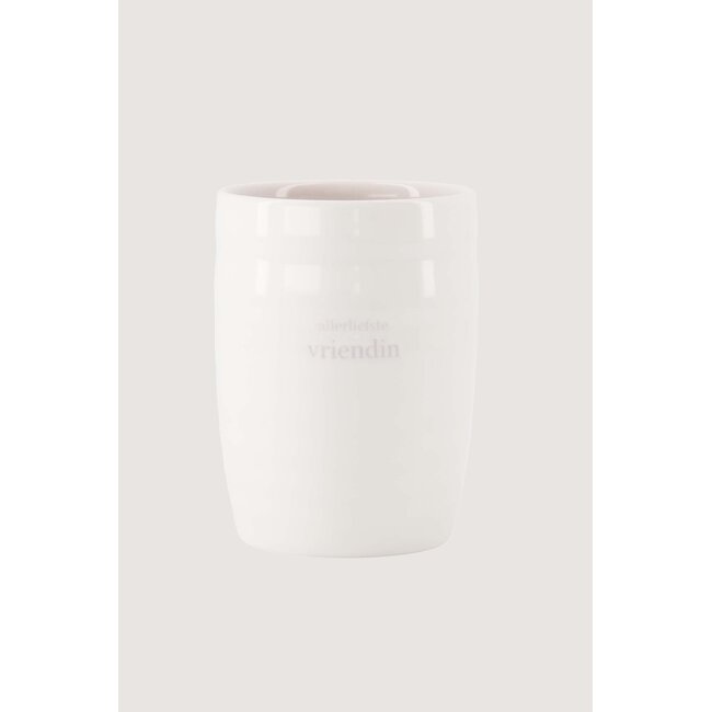 Zusss Koffiemok allerliefste vriendin wit / lila