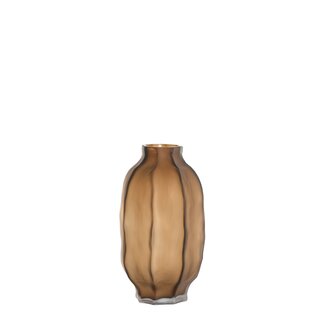 Light & Living Vaas Ø20,5x38 cm TEJEDA glas mat donker bruin