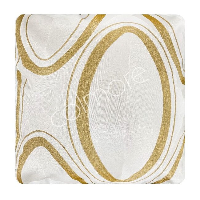Colmore Kussen gebroken wit/goud geborduurd CO 50x50