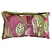 Colmore Kussen bladeren bordeaux fluweel 60x35