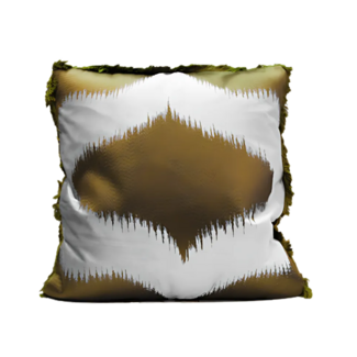 Colmore Kussen w/fringe grey/green velvet VI/CO 50x50