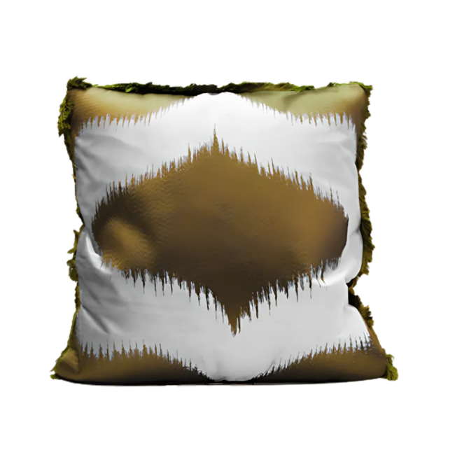 Colmore Kussen w/fringe grey/green velvet VI/CO 50x50