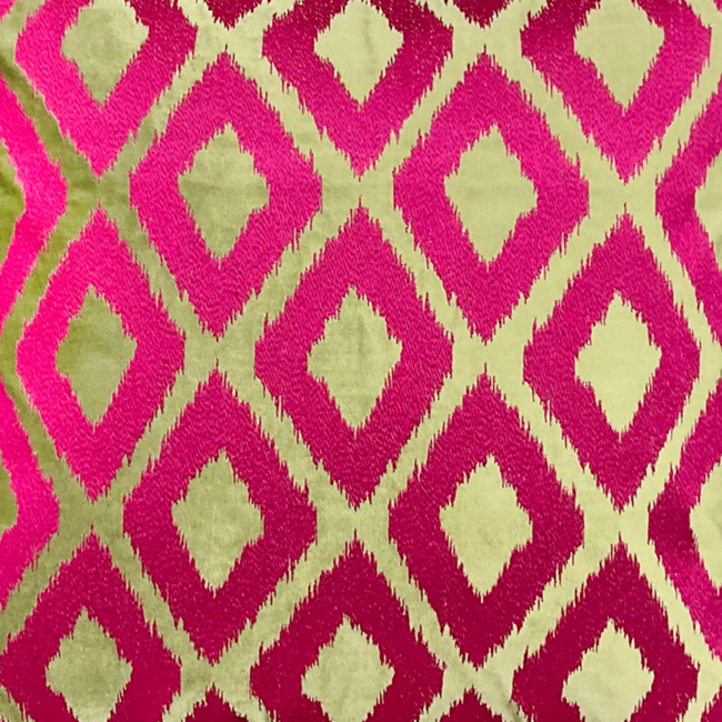Colmore Kussen mint groen/fuchsia fluweell 50x50