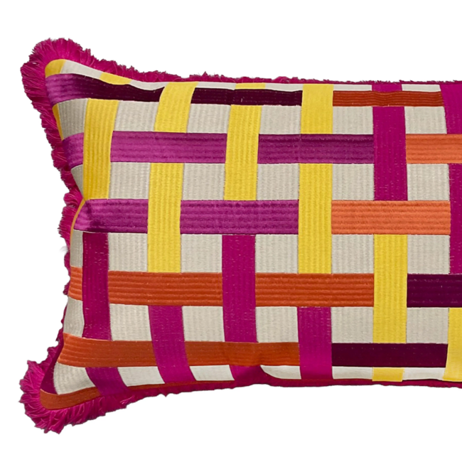 Colmore Cushion lines multi/natural CO 60x35