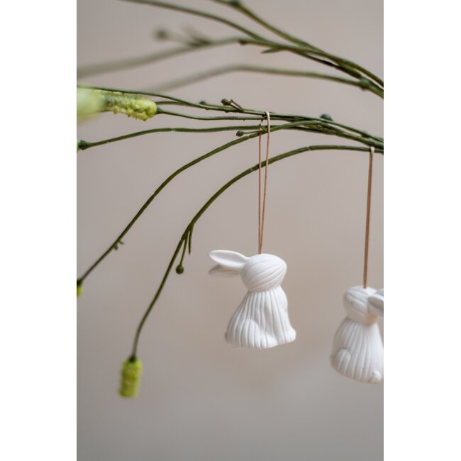 Home Society Ornament Bunny Stripe