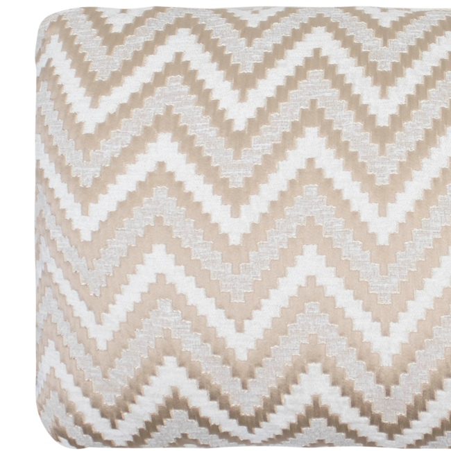 Colmore Kussen omkeerbar zig zag warm white 50x30 cm