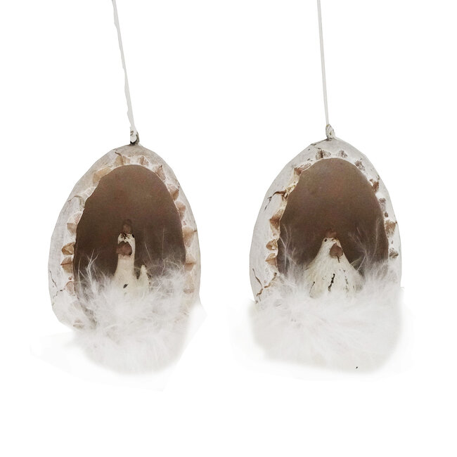 Home Society Ornament Fai WH/BE (per stuk)