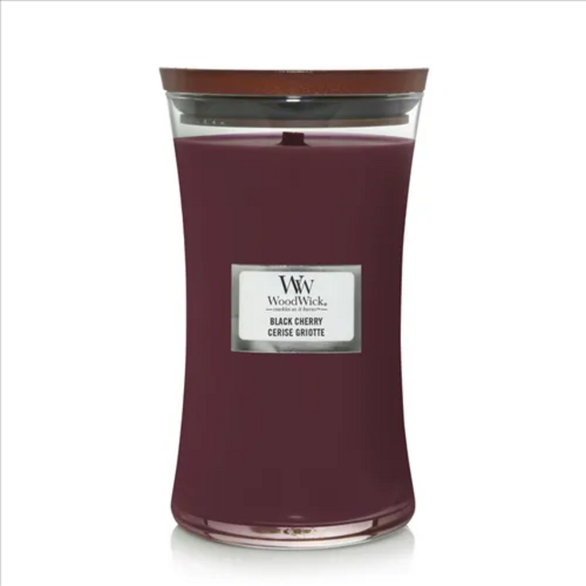 Woodwick Black Cherry Large Candle WoodWick© 130h.