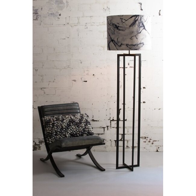 Light & Living Vloerlamp 30x30x140 cm MACE mat zwart