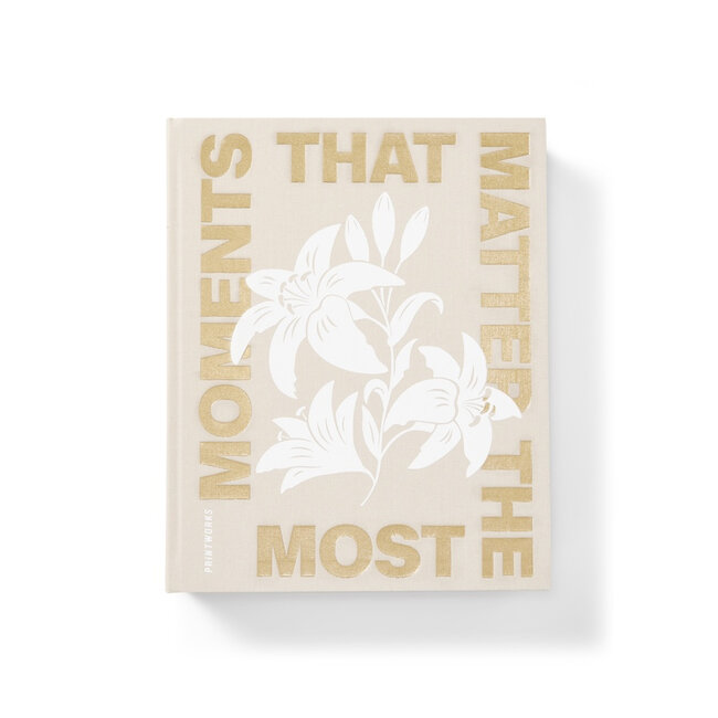 Koffietafelboek Fotoalbum Moments that Matters the Most - Beige