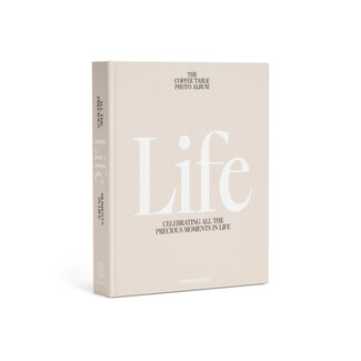 Koffietafelboek Fotoalbum Life - Beige