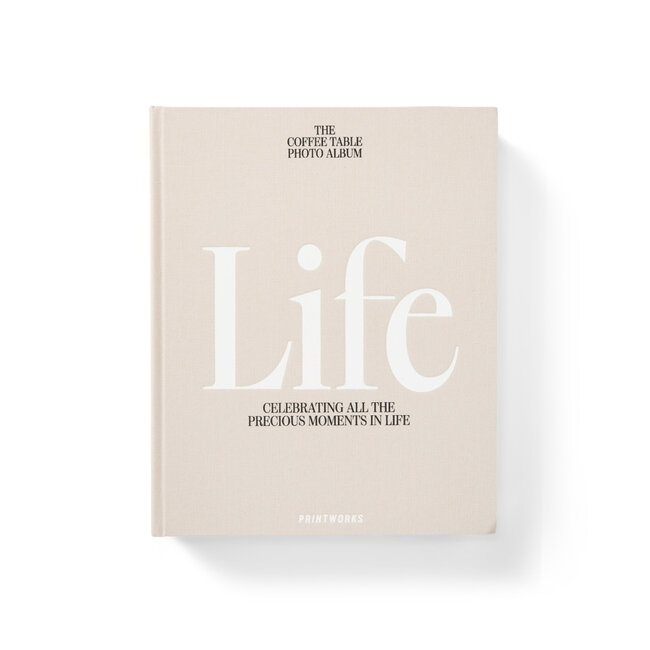 Koffietafelboek Fotoalbum Life - Beige