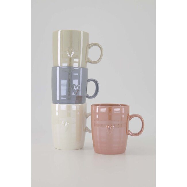 Zusss Theemok parelmoer hartje zand