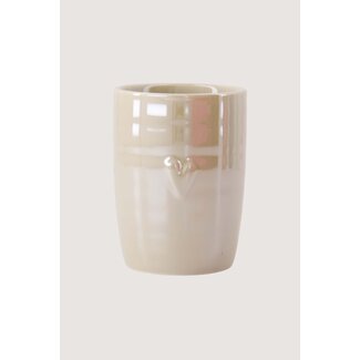 Zusss Koffiemok parelmoer hartje zand