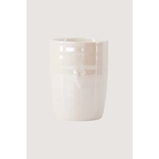 Zusss Koffiemok parelmoer hartje wit