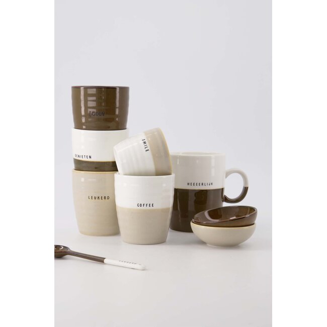 Zusss Koffiemok coffee wit / zand