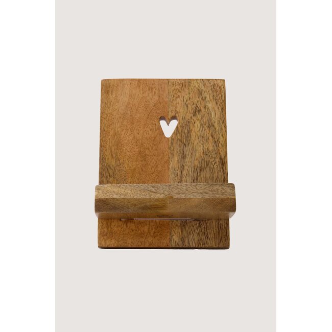 Zusss Boekenstandaard hout hartje