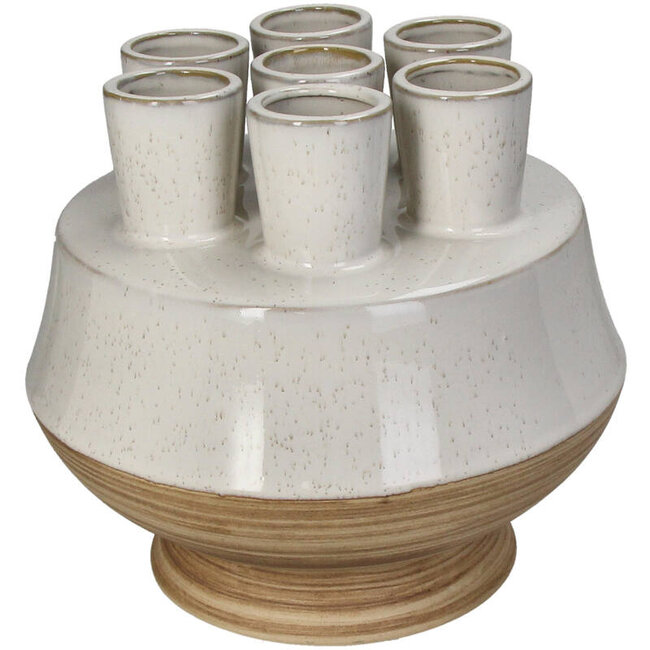 Kersten Vaas Stoneware Wit 22.5x22.5x20cm