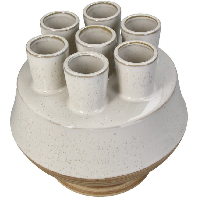 Kersten Vaas Stoneware Wit 22.5x22.5x20cm