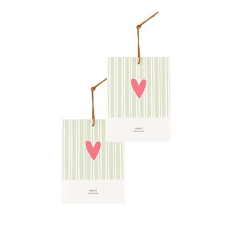 Zusss Set van 2 geurzakjes hartje merci beaucoup