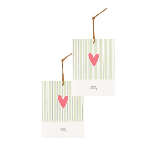 Zusss Set van 2 geurzakjes hartje merci beaucoup