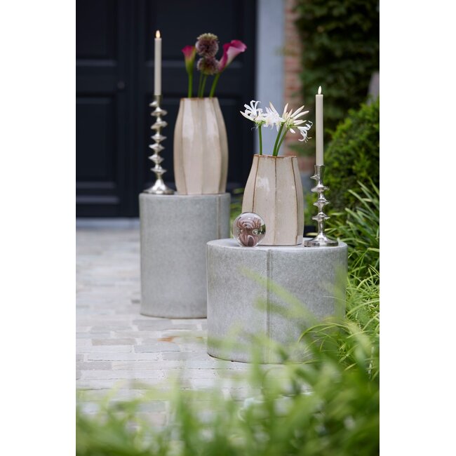 Light & Living Ornament Ø10x10 cm BREON glas bruin+crème