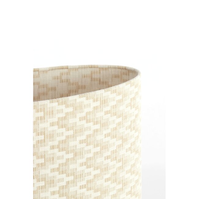 Light & Living Kap ovaal recht smal laag 45-21-22 Cm Jinx White