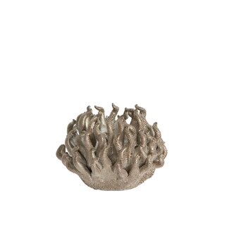 Light & Living Tealight Holder Ø11X8 Cm Edessa Porcelain Bronze
