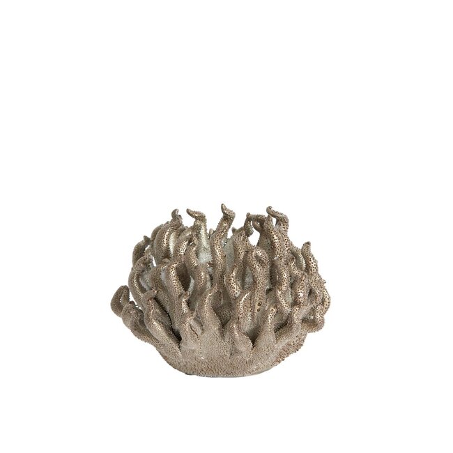 Light & Living Tealight Holder Ø11X8 Cm Edessa Porcelain Bronze