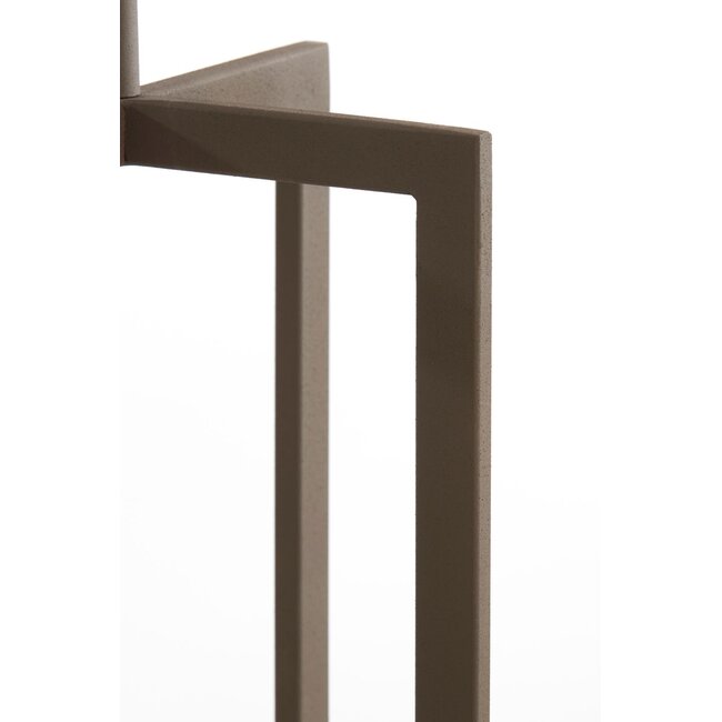 Light & Living Vloerlamp 30x30x140 cm MACE mat bruin