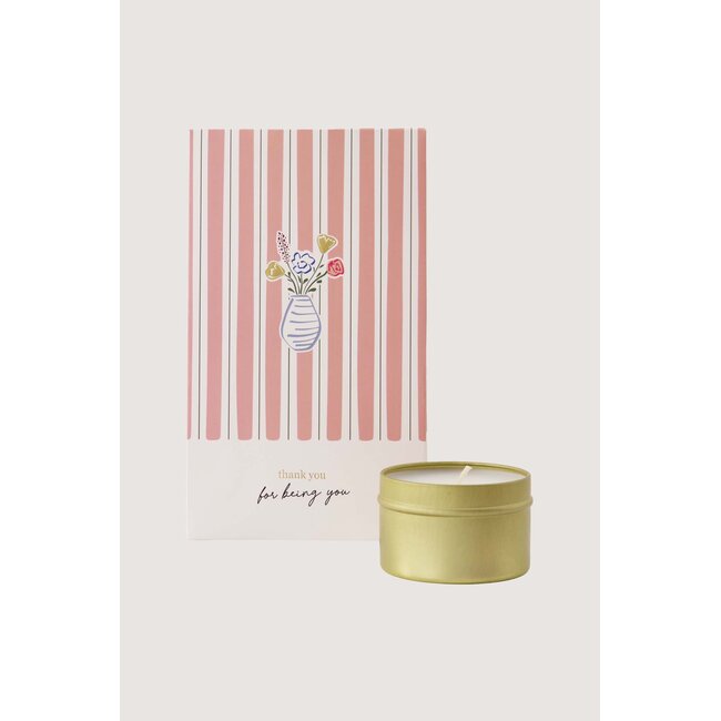 Zusss Geurkaars tin in zakje Thank You
