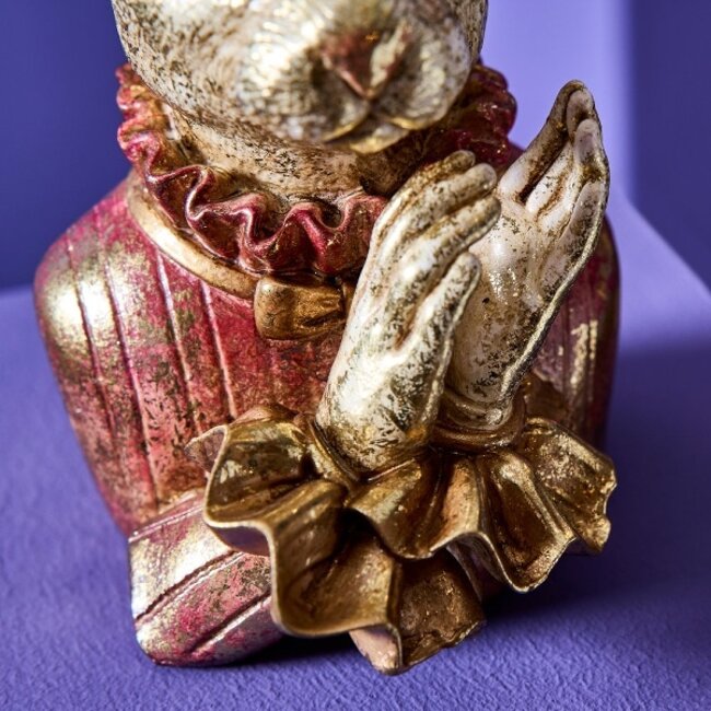 Haasje Hannilein – Roze/Crème/Goud – 23,5 cm