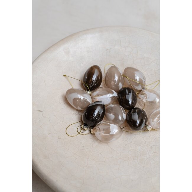 Home Society Ornament Egg Wabi per stuk