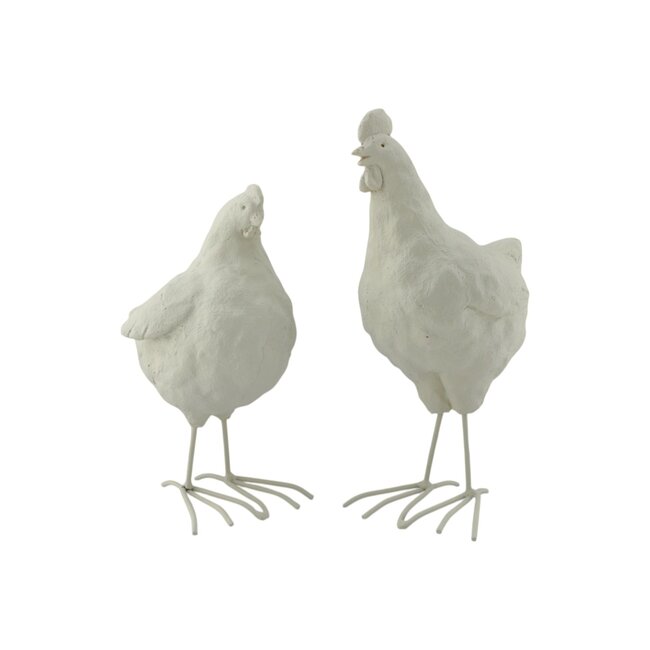 Home Society Dec0 Deco Chicken M Ass 2  (prijs per stuk)