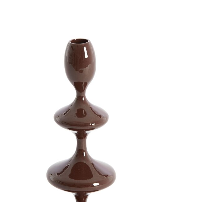 Light & Living Kandelaar Ø10,5X27 cm VIREEN glanzend donker bruin