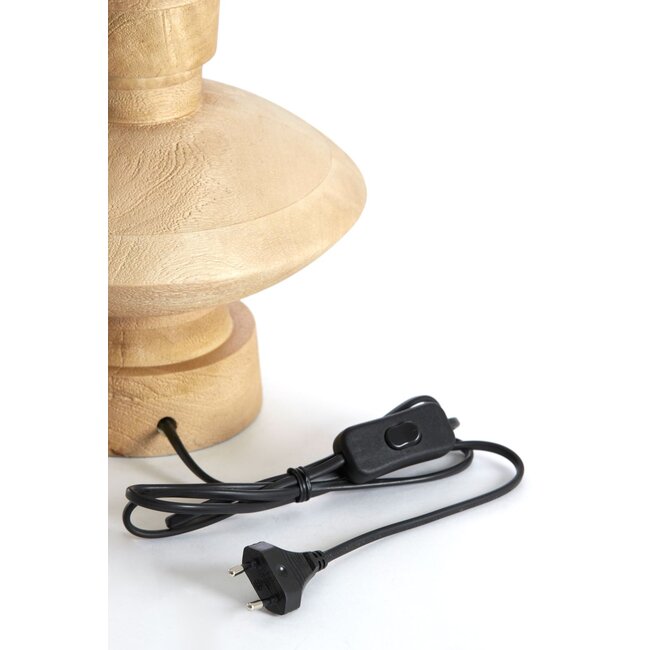 Light & Living Lampvoet Ø23X25 Cm Fiera Wood Matt Naturel
