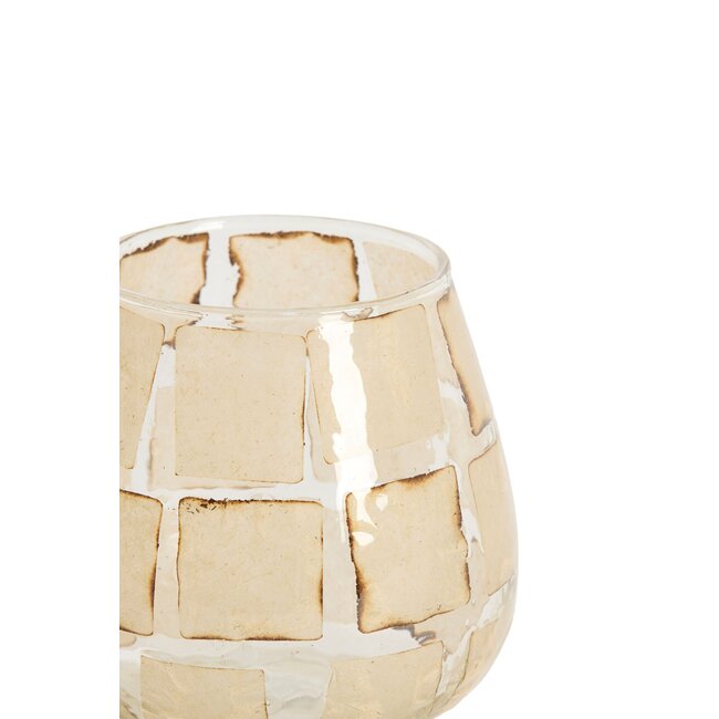 Light & Living Theelicht Ø11x11 cm KUALA glas transparant + zand