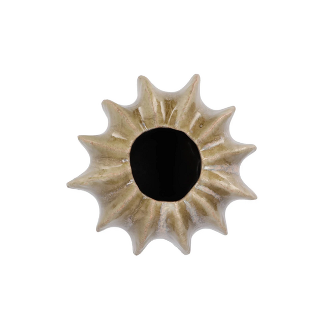 Dion brown vase structure 20x20x23cm