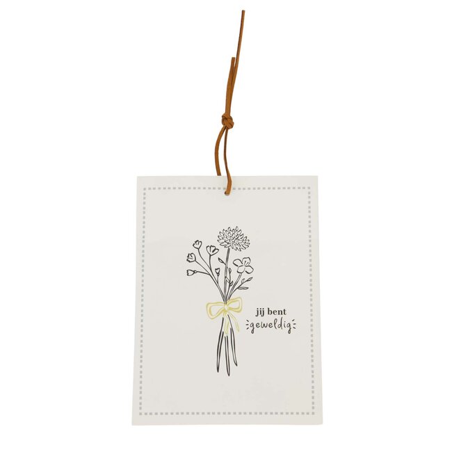 Zusss Geurzakje jij bent geweldig wit/zwart/goud